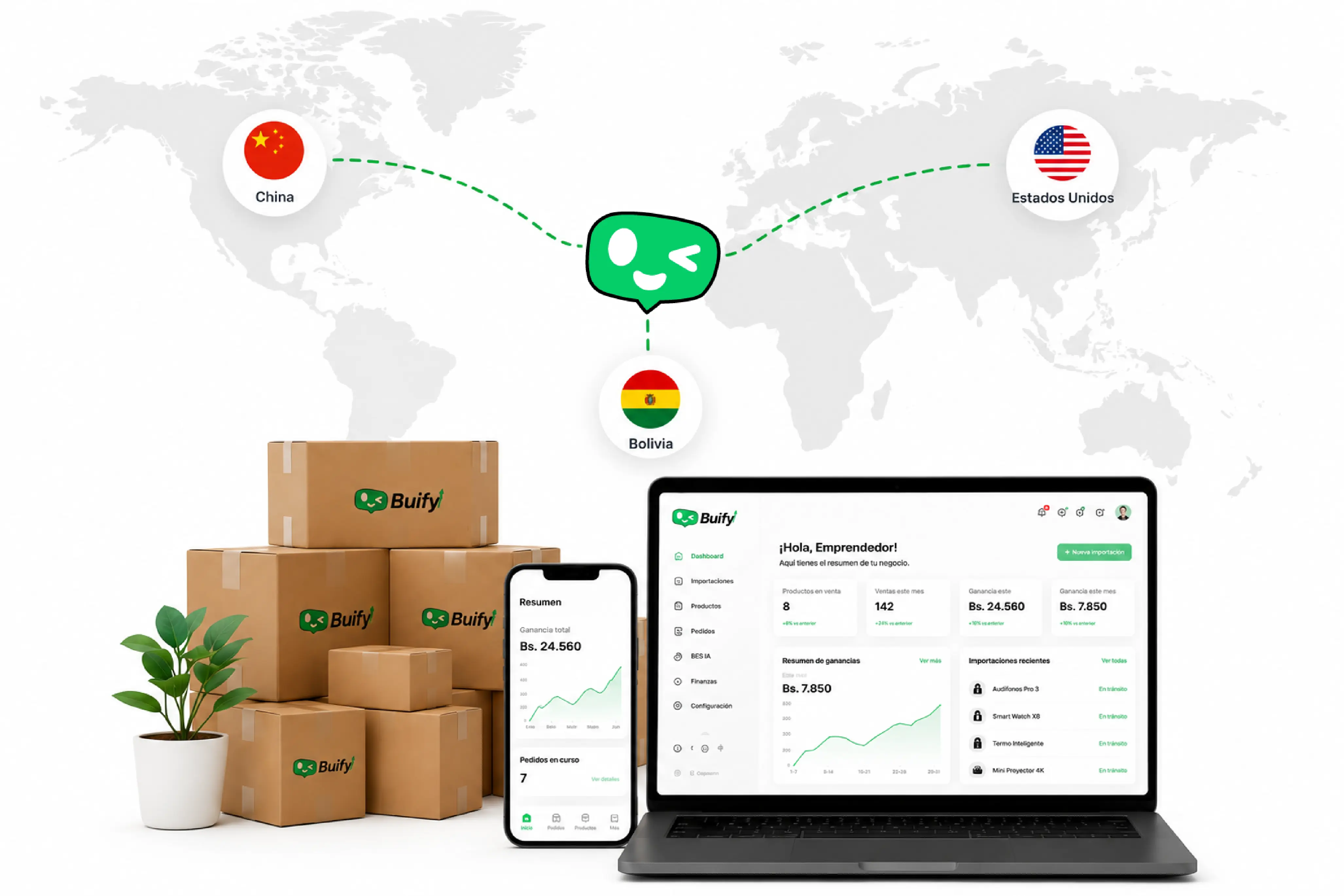 Importación, logística y gestión de negocios con Buify